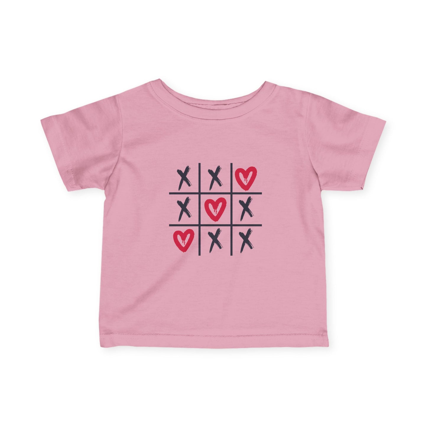 Valentine's Tic Tac Toe Baby Tee, Infant Jersey T-Shirt