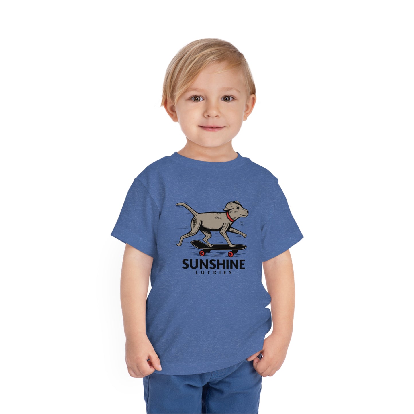 Skate Dog Toddler Short Sleeve Tee