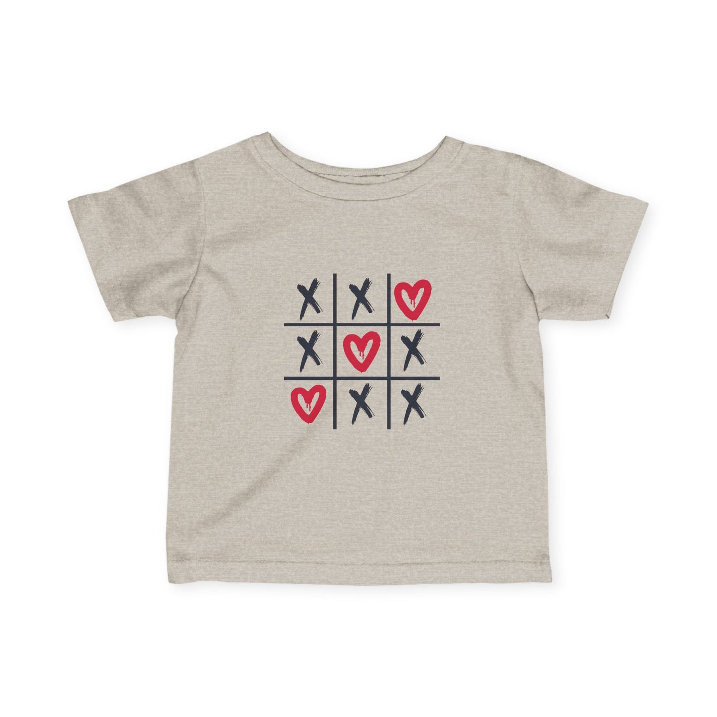 Valentine's Tic Tac Toe Baby Tee, Infant Jersey T-Shirt
