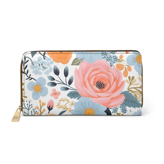 Spring Florals Zipper Wallet