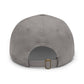 Sun Hat with Leather Patch - Dad Hat
