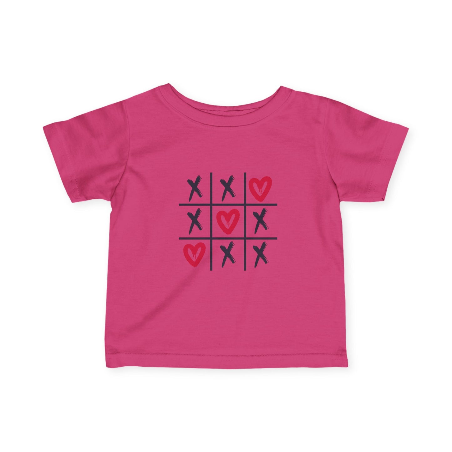 Valentine's Tic Tac Toe Baby Tee, Infant Jersey T-Shirt