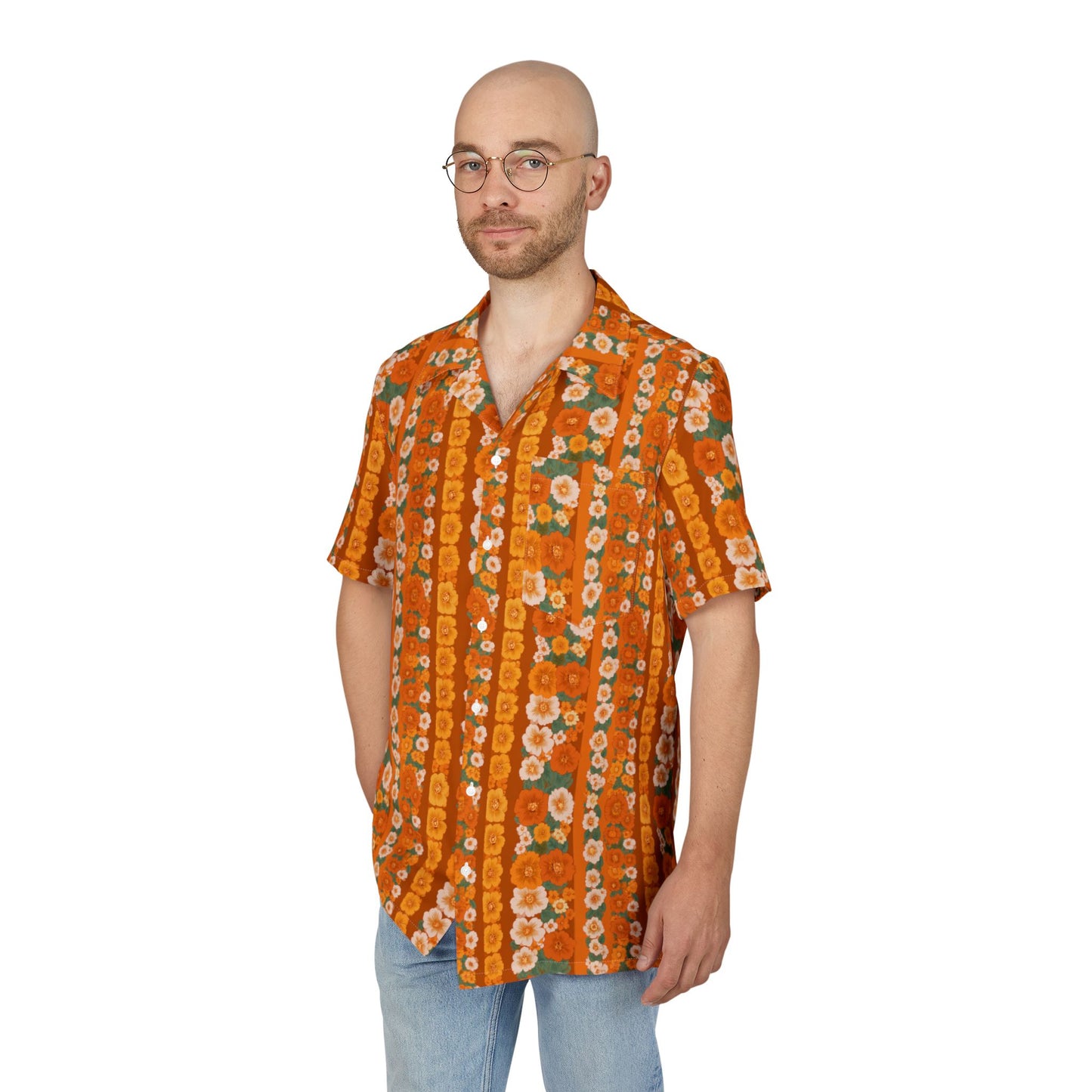 Unisex Hawaiian Button-Down Shirt (AOP)