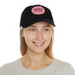 Sun Hat with Leather Patch - Dad Hat