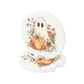 Fall Floral Ghost Soapstone Car Coaster