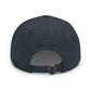 Sun Hat with Leather Patch - Dad Hat