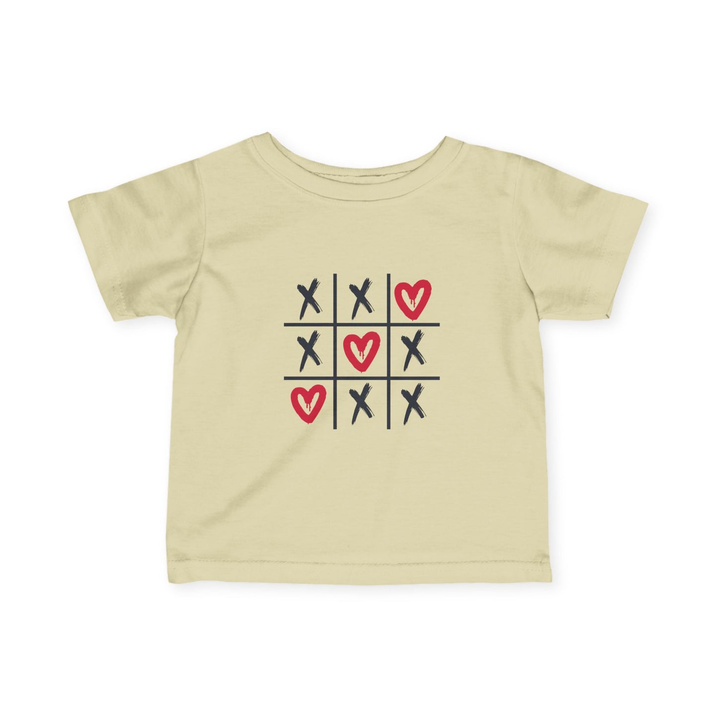 Valentine's Tic Tac Toe Baby Tee, Infant Jersey T-Shirt