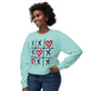 Valentine's Tic Tac Toe Unisex Lightweight Crewneck Sweatshirt