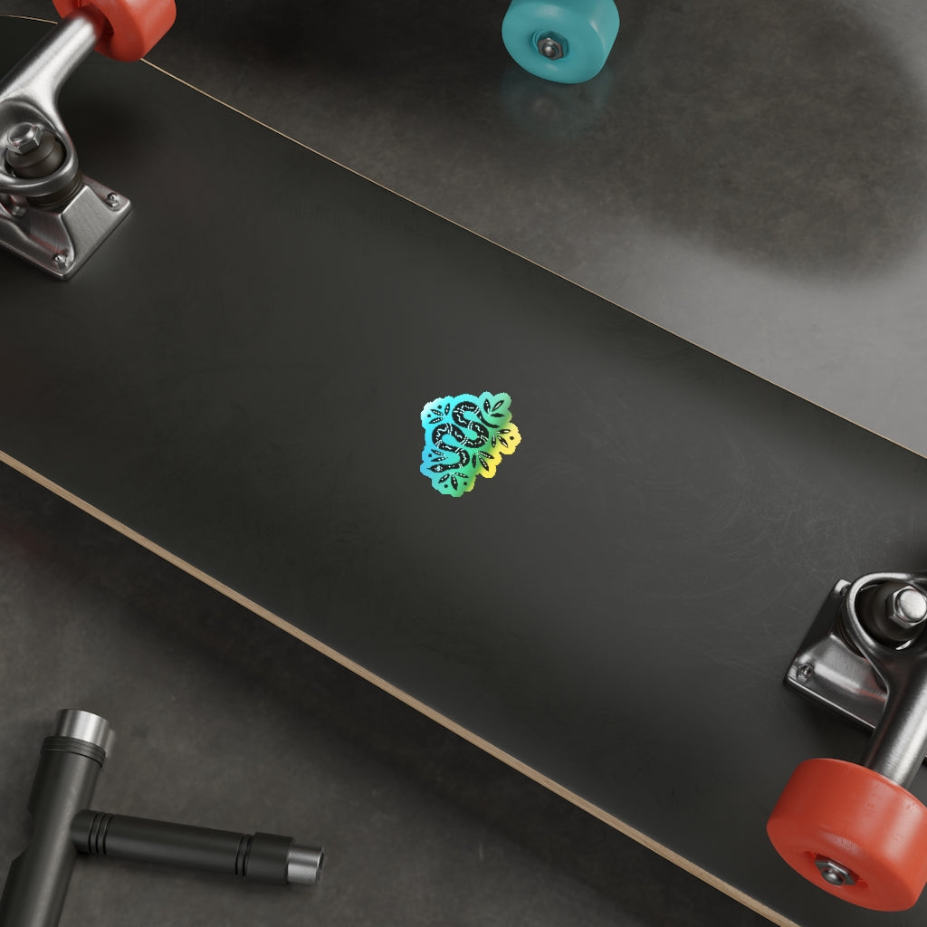 Snake Holographic Die-cut Stickers