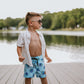 Boys Blue Smiley Boardshorts