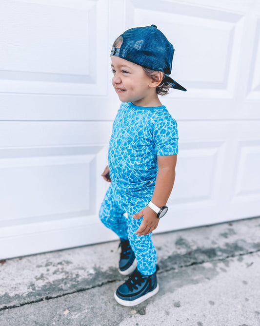 Poolside Vibes 2 Piece Short Sleeve Pajamas